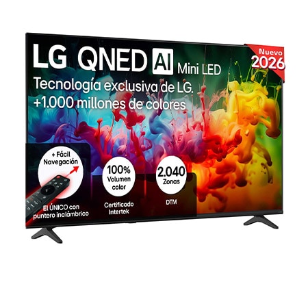 Smart TV LG QNED MiniLED AI QNED70 65 pulgadas 4K 2026 - 65QNED70EB6B.OBSPTO