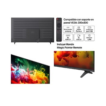 LG Smart TV LG QNED MiniLED AI QNED72 65 pulgadas 4K 2026, 65QNED72B6B