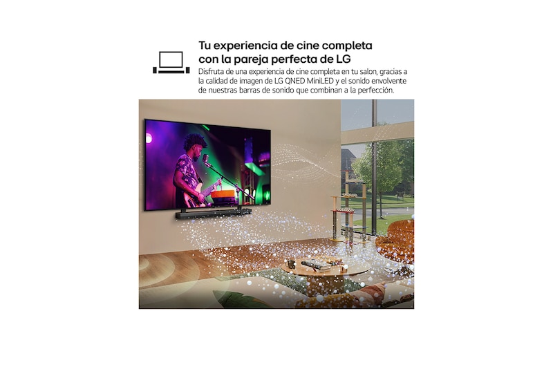 LG Smart TV LG QNED MiniLED AI QNED72 75 pulgadas 4K 2026, 75QNED72B6A