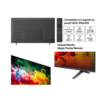 LG Smart TV LG QNED MiniLED AI QNED72 75 pulgadas 4K 2026, 75QNED72B6A