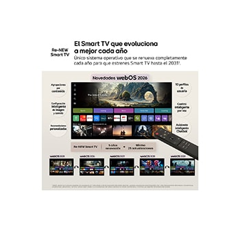 LG Smart TV LG QNED MiniLED AI QNED72 85 pulgadas 4K 2026, 85QNED72B6A