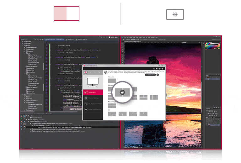 OnScreen Control ofrece una interfaz de usuario más sencilla.