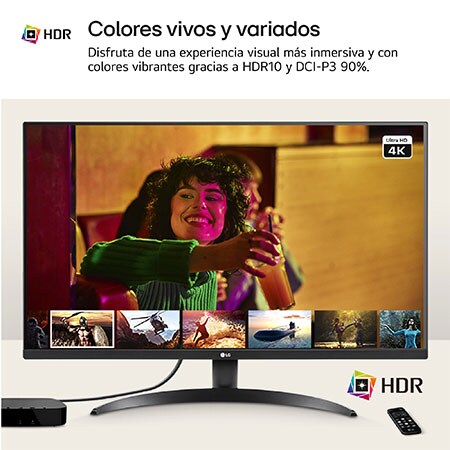 LG Outlet Monitor LG UltraFine 32", 4K UHD (3840x2160), AMD FreeSync, HDR10, DCI-P3 90%, altavoces integrados., 32UR500-B.OUTLET