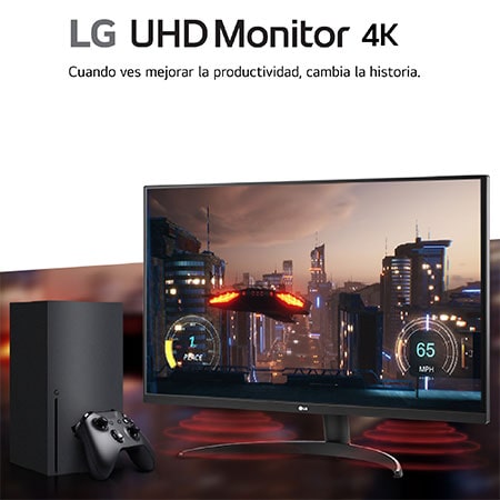 LG Outlet Monitor LG UltraFine 32", 4K UHD (3840x2160), AMD FreeSync, HDR10, DCI-P3 90%, altavoces integrados., 32UR500-B.OUTLET