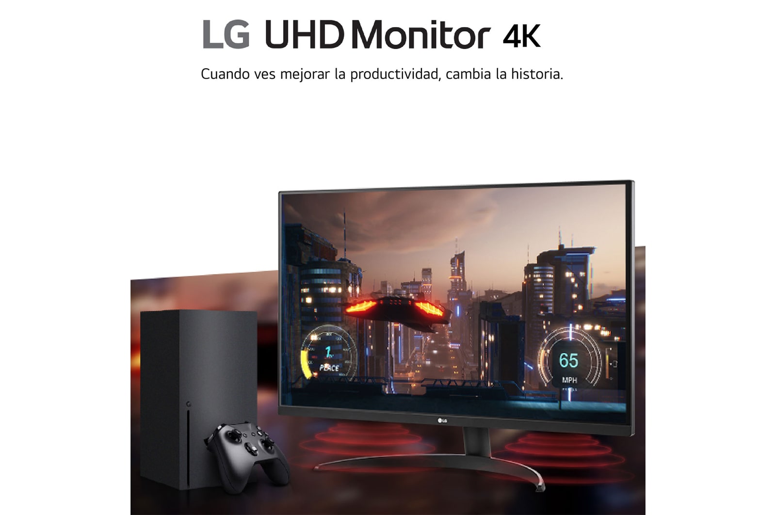 LG Monitor LG UltraFine 32", 4K UHD (3840x2160), AMD FreeSync, HDR10, DCI-P3 90%, altavoces integrados., 32UR500-B