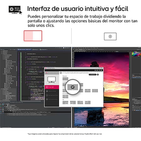 LG Outlet Monitor LG UltraFine 32", 4K UHD (3840x2160), AMD FreeSync, HDR10, DCI-P3 90%, altavoces integrados, diseño ergonómico., 32UR550-B.OUTLET