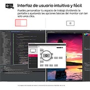 LG Monitor LG UltraFine 32", 4K UHD (3840x2160), AMD FreeSync, HDR10, DCI-P3 90%, altavoces integrados, diseño ergonómico., 32UR550VW-B.EEU