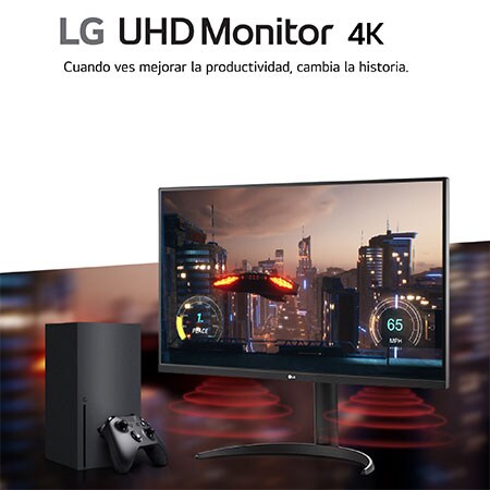 LG Outlet Monitor LG UltraFine 32", 4K UHD (3840x2160), AMD FreeSync, HDR10, DCI-P3 90%, altavoces integrados, diseño ergonómico., 32UR550-B.OUTLET