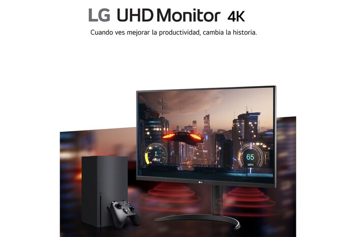 LG Monitor LG UltraFine 32", 4K UHD (3840x2160), AMD FreeSync, HDR10, DCI-P3 90%, altavoces integrados, diseño ergonómico., 32UR550VW-B.EEU