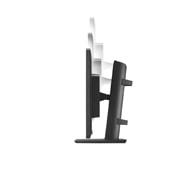 side view of the screen moving downwards for height adjustment