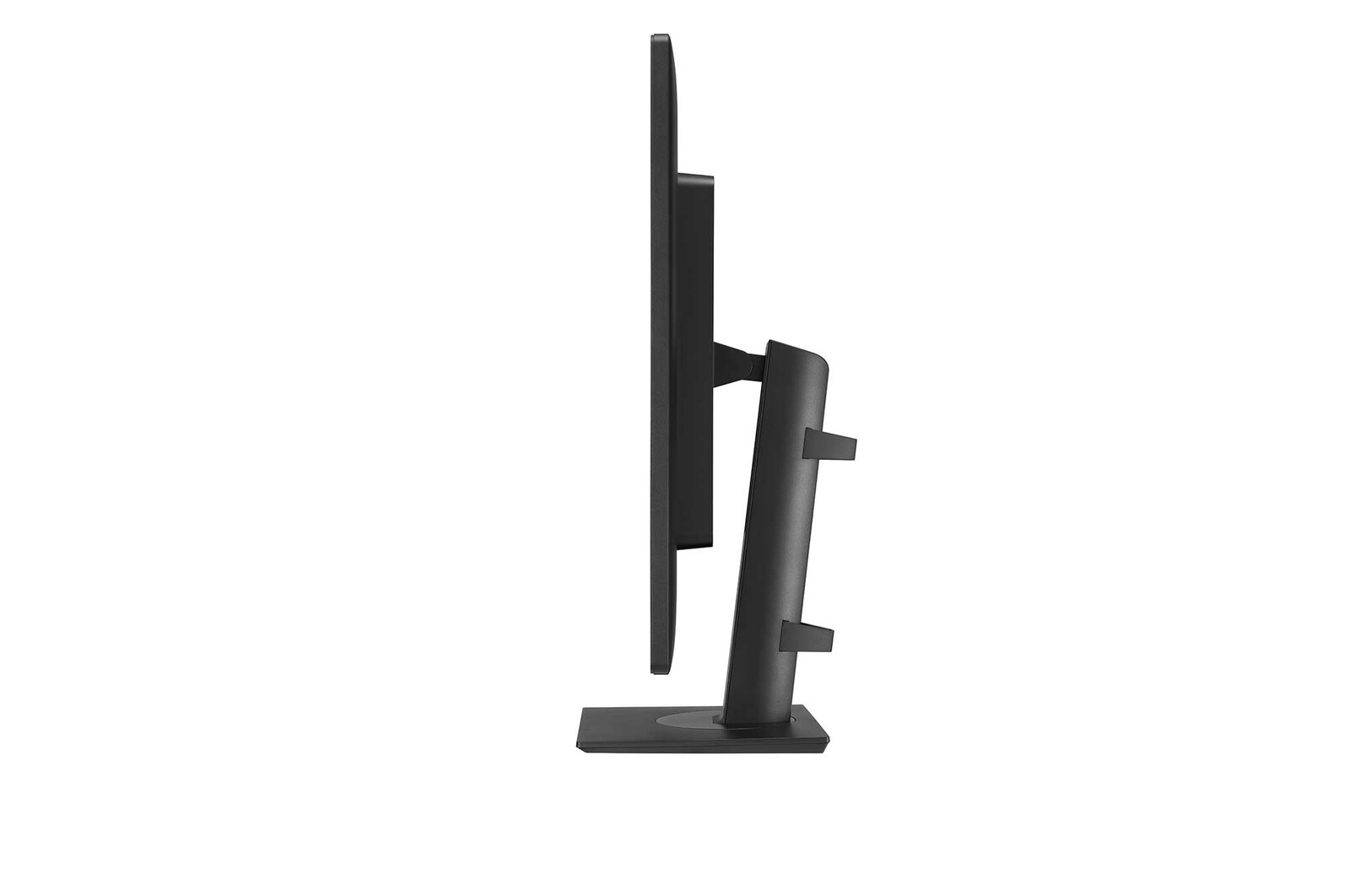 side view of the screen moving downwards for height adjustment