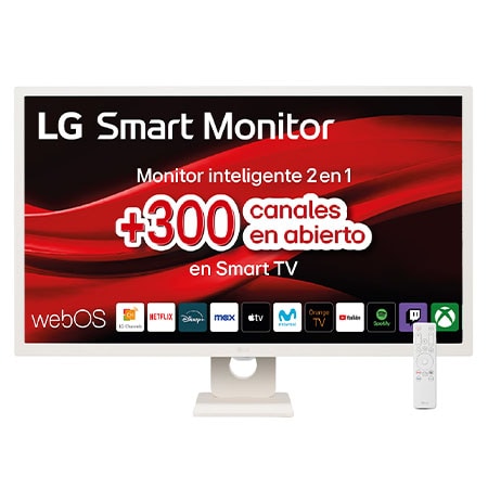 LG スマートモニター 32SR50F-W Smart Monitor MyView Full HD IPS Todo en Uno de 32 pulgadas en