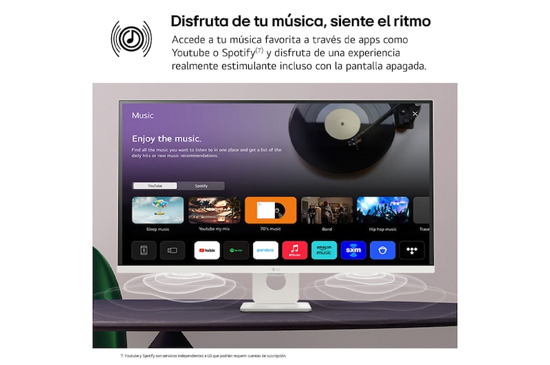 LG Smart Monitor 32'', 4K UHD, 60 Hz, webOS 23, USB tipo-C, DCI-P3 90% , 32SR73UW-W.EEU