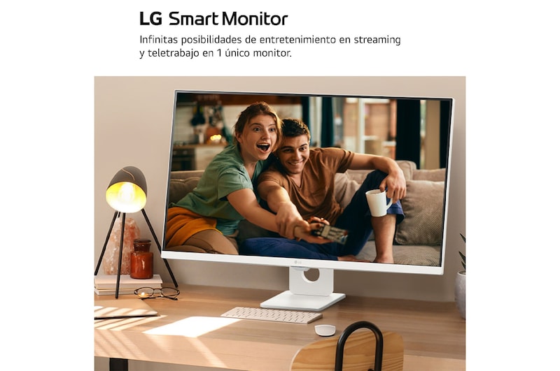 LG Smart Monitor 32'', 4K UHD, 60 Hz, webOS 23, USB tipo-C, DCI-P3 90% , 32SR73UW-W.EEU