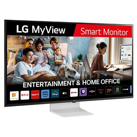 Vista frontal de Outlet LG MyView Smart Monitor 43&#39;&#39;, 4K UHD, 60 Hz, WebOS 22 43SQ700S-W.OUTLET