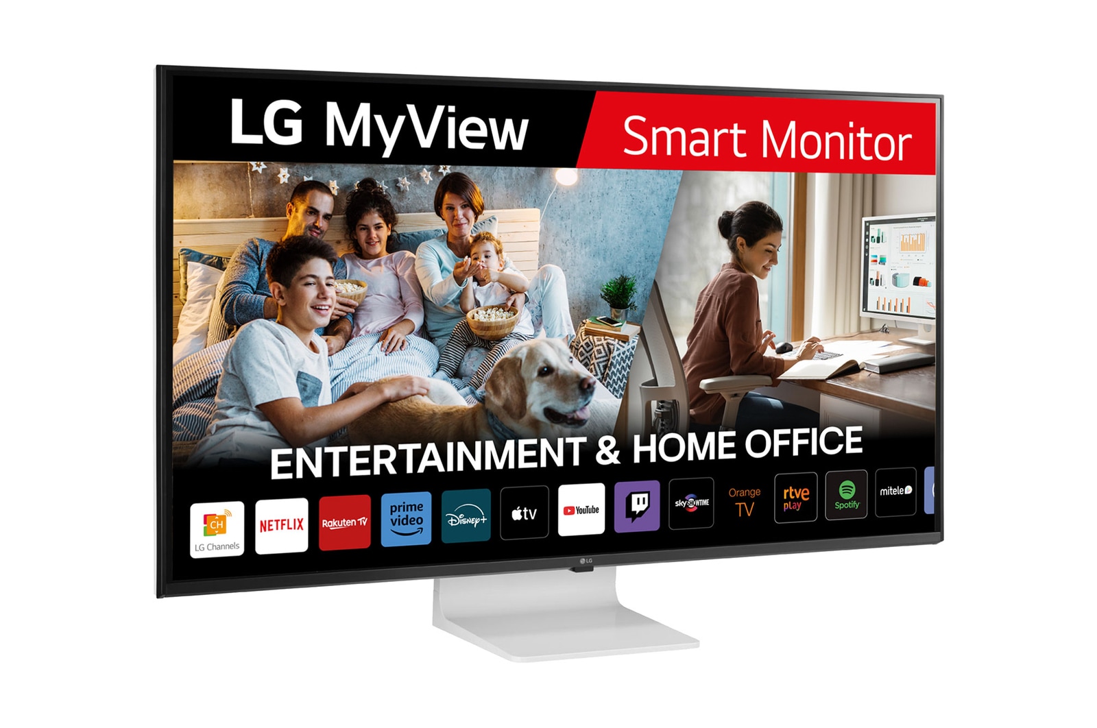 Vista frontal de Outlet LG MyView Smart Monitor 43&#39;&#39;, 4K UHD, 60 Hz, WebOS 22 43SQ700S-W.OUTLET