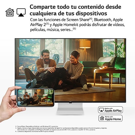 LG Outlet LG MyView Smart Monitor 43'', 4K UHD, 60 Hz, WebOS 22, 43SQ700S-W.OUTLET
