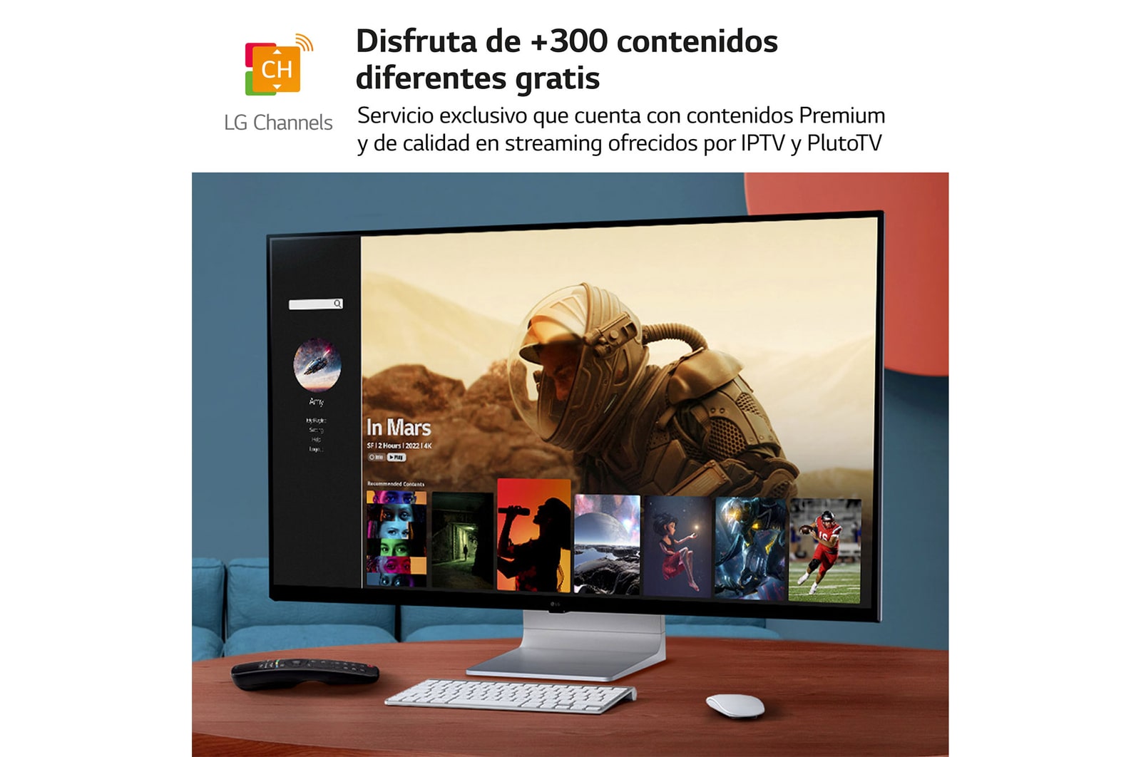 LG Outlet LG MyView Smart Monitor 43'', 4K UHD, 60 Hz, WebOS 22, 43SQ700S-W.OUTLET