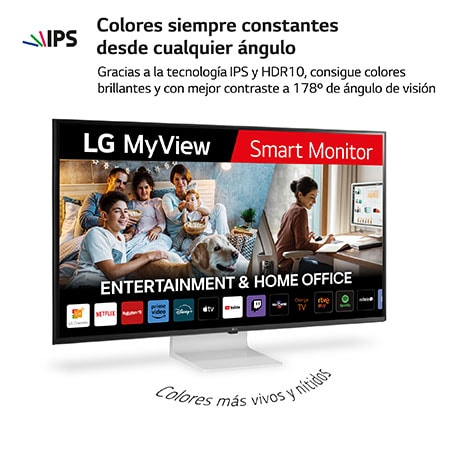 LG Outlet LG MyView Smart Monitor 43'', 4K UHD, 60 Hz, WebOS 22, 43SQ700S-W.OUTLET