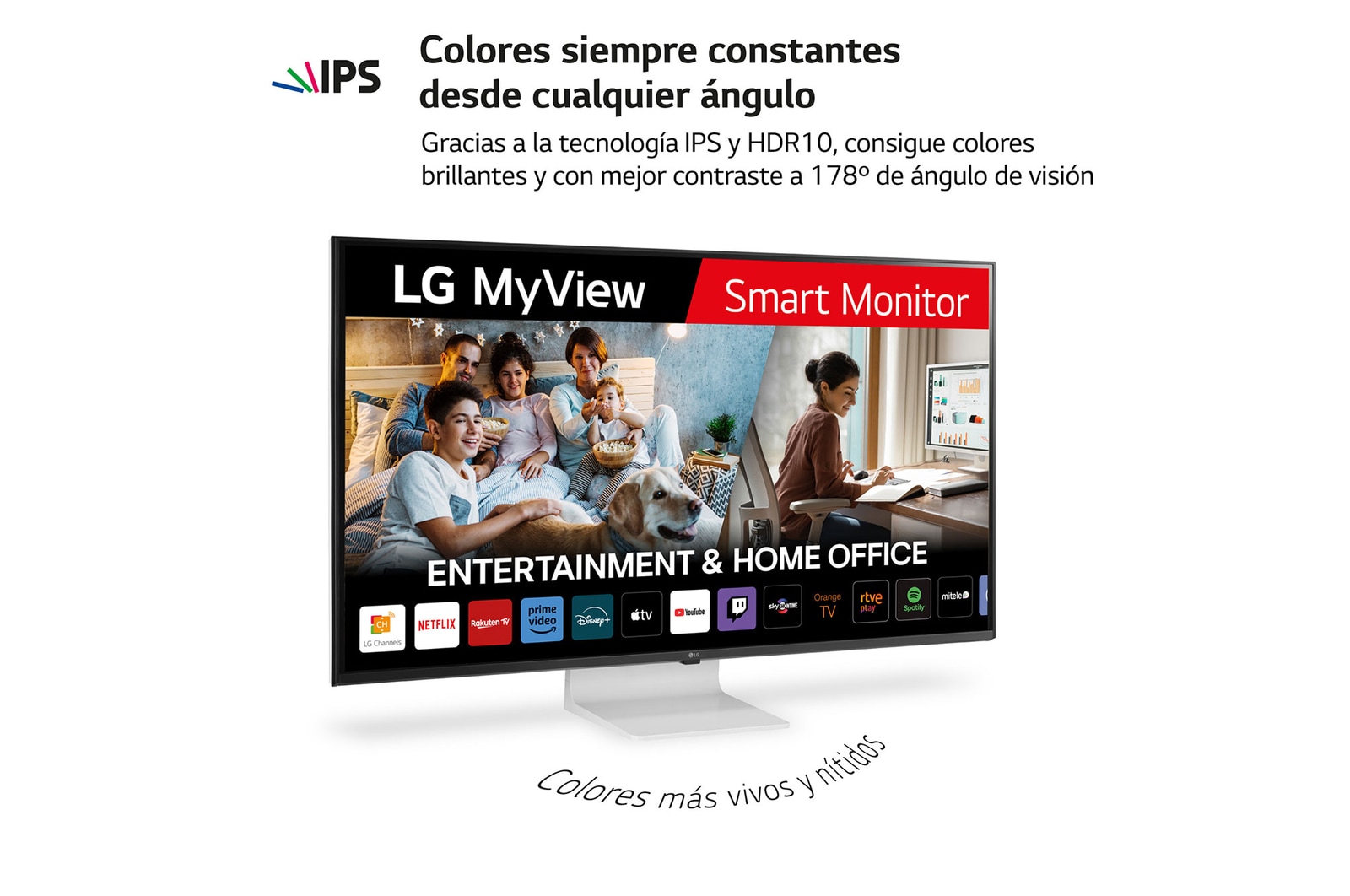 LG Outlet LG MyView Smart Monitor 43'', 4K UHD, 60 Hz, WebOS 22, 43SQ700S-W.OUTLET