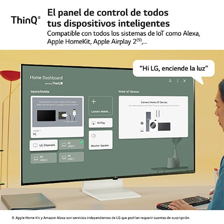 LG Outlet LG MyView Smart Monitor 43'', 4K UHD, 60 Hz, WebOS 22, 43SQ700S-W.OUTLET