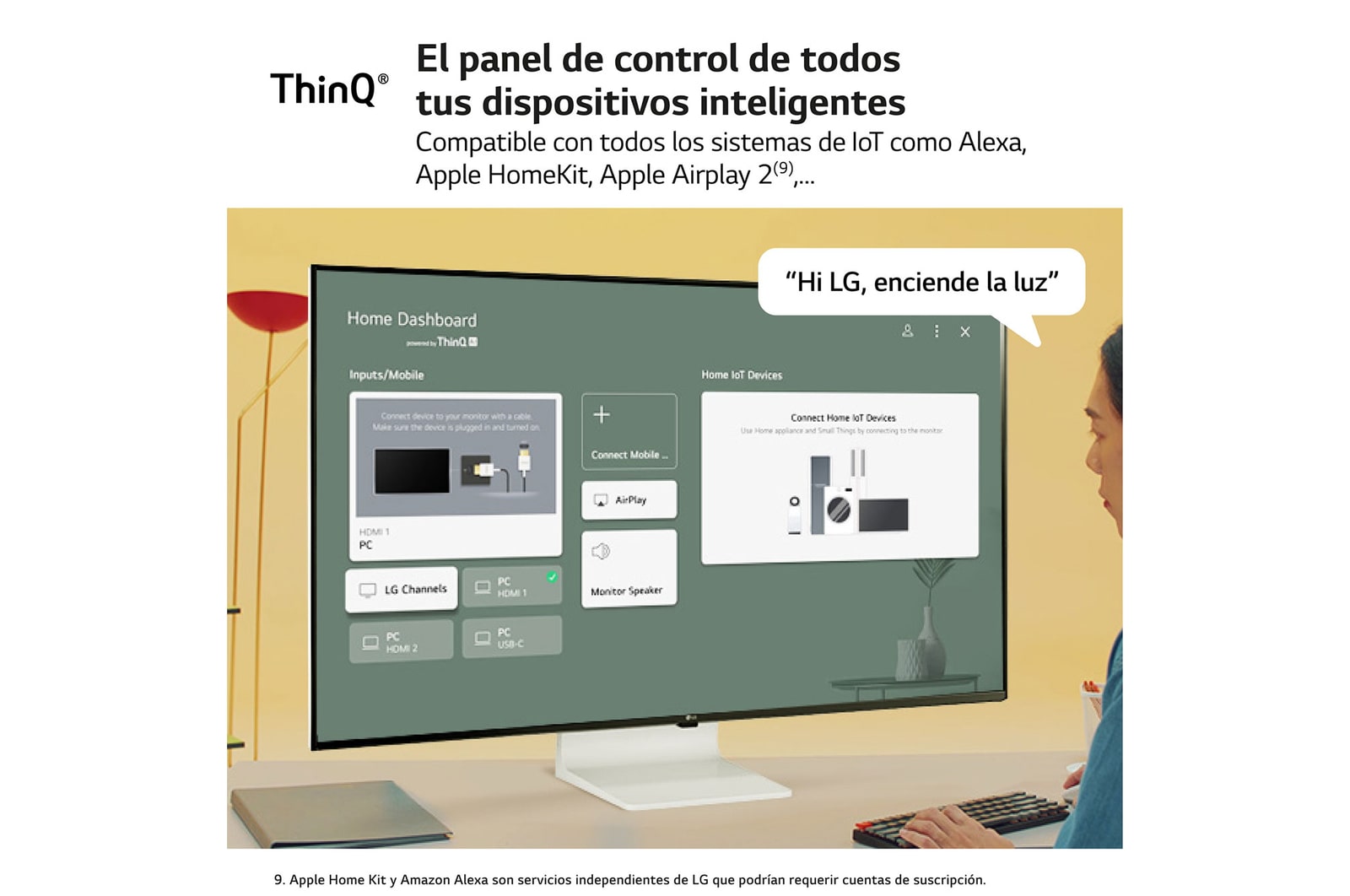 LG Outlet LG MyView Smart Monitor 43'', 4K UHD, 60 Hz, WebOS 22, 43SQ700S-W.OUTLET