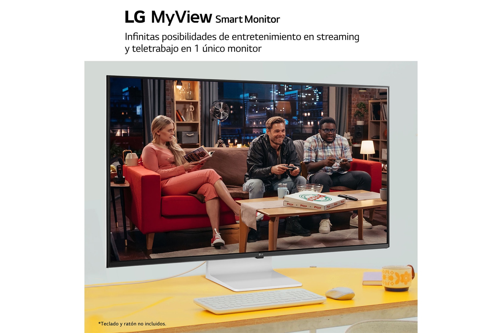 LG Outlet LG MyView Smart Monitor 43'', 4K UHD, 60 Hz, WebOS 22, 43SQ700S-W.OUTLET