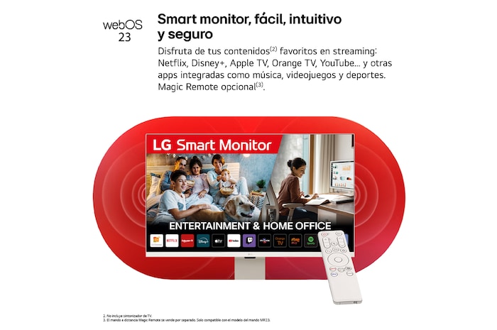 LG Outlet LG Smart Monitor 43'', 4K UHD, 60 Hz, WebOS 22, 43SQ700S-W.OUTLET