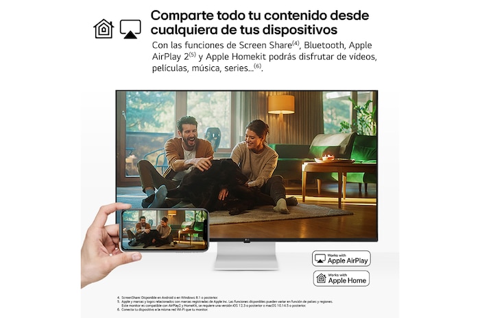 LG Outlet LG Smart Monitor 43'', 4K UHD, 60 Hz, WebOS 22, 43SQ700S-W.OUTLET
