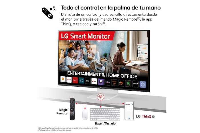 LG Outlet LG Smart Monitor 43'', 4K UHD, 60 Hz, WebOS 22, 43SQ700S-W.OUTLET