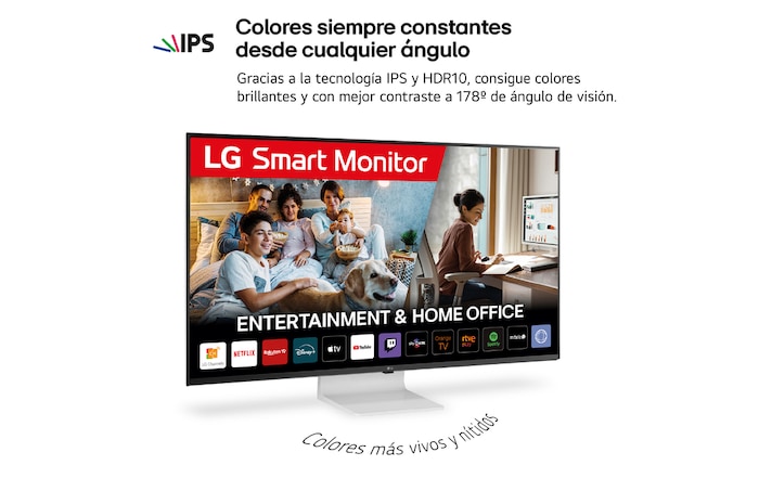 LG Outlet LG Smart Monitor 43'', 4K UHD, 60 Hz, WebOS 22, 43SQ700S-W.OUTLET