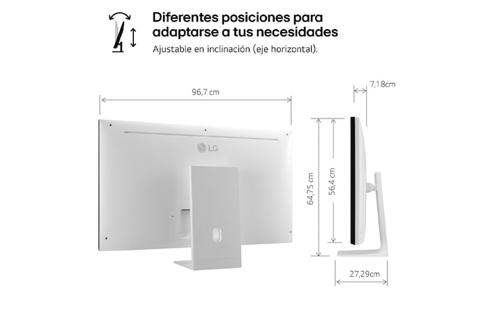 LG Outlet LG Smart Monitor 43'', 4K UHD, 60 Hz, WebOS 22, 43SQ700S-W.OUTLET