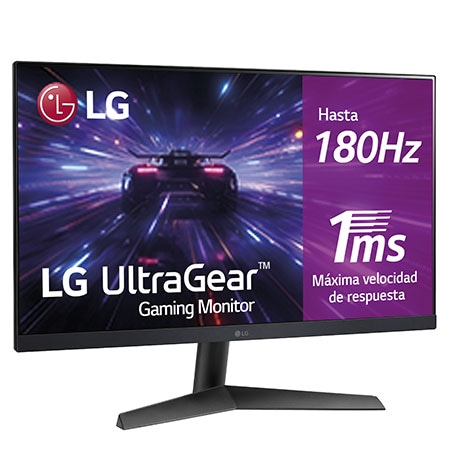 LG Outlet Monitor Gaming LG UltraGear™ de 24 pulgadas | Full HD de 180Hz IPS con tiempo de respuesta de 1ms (GtG), compatible con G-SYNC® FreeSync™, 24GS60F-B.OUTLET