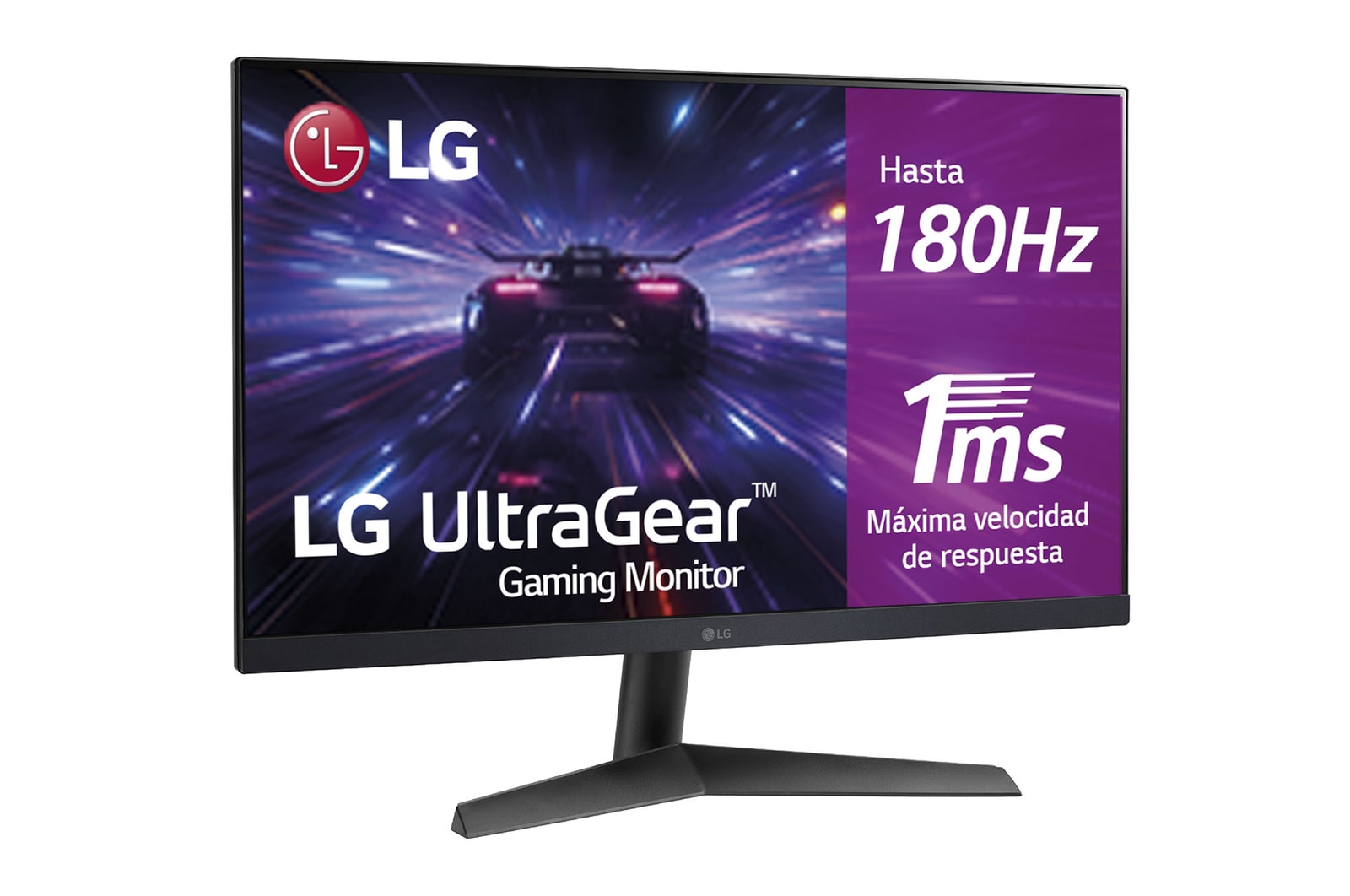 LG Monitor Gaming LG UltraGear™ de 24 pulgadas | Full HD de 180Hz IPS con tiempo de respuesta de 1ms (GtG), compatible con G-SYNC® FreeSync™, 24GS60F-B
