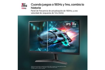 LG ゲーミングモニター UltraGear 24GS60F-B 180Hz LG UltraGear™ 24 inch 180Hz FHD Gaming Monitor - 24GS60F-B