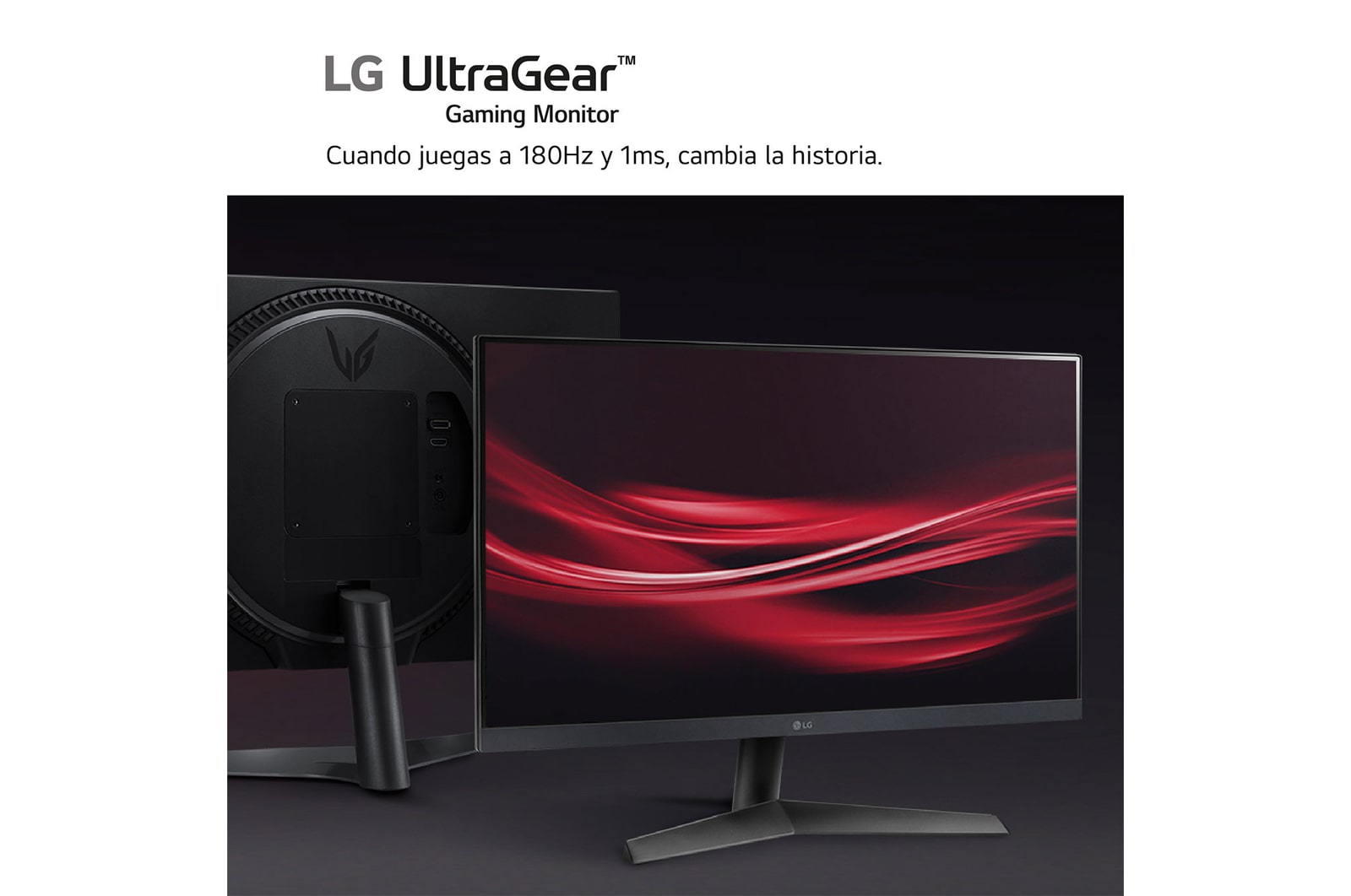 LG Monitor Gaming LG UltraGear™ de 24 pulgadas | Full HD de 180Hz IPS con tiempo de respuesta de 1ms (GtG), compatible con G-SYNC® FreeSync™, 24GS60F-B