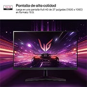 LG Outlet Monitor Gaming LG UltraGear™ de 27 pulgadas | Full HD de 180Hz IPS con un tiempo de respuesta de 1ms (GtG), compatible con G-SYNC® y FreeSync™, 27GS60F-B.OUTLET