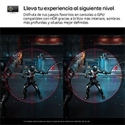 LG Outlet Monitor Gaming LG UltraGear™ de 27 pulgadas | Full HD de 180Hz IPS con un tiempo de respuesta de 1ms (GtG), compatible con G-SYNC® y FreeSync™, 27GS60F-B.OUTLET
