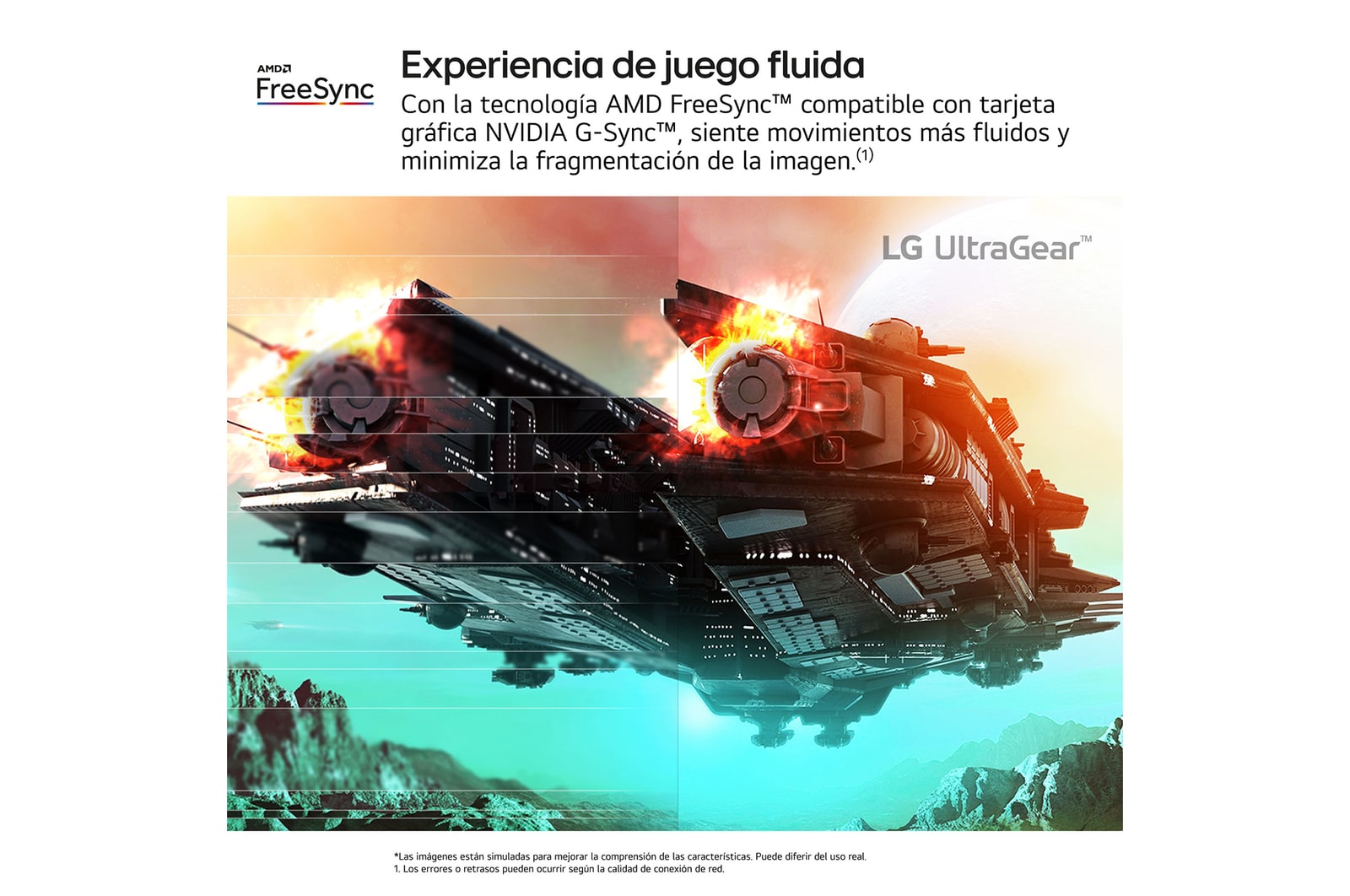 LG  Monitor gaming UltraGear™ FHD 180Hz de 27 pulgadas | 1ms (GtG), HDR10, FreeSync™, 27GS65F-B
