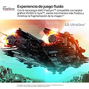LG  Monitor gaming UltraGear™ FHD 180Hz de 27 pulgadas | 1ms (GtG), HDR10, FreeSync™, 27GS65F-B