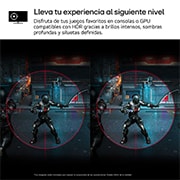 LG  Monitor gaming UltraGear™ FHD 180Hz de 27 pulgadas | 1ms (GtG), HDR10, FreeSync™, 27GS65F-B