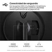 LG  Monitor gaming UltraGear™ FHD 180Hz de 27 pulgadas | 1ms (GtG), HDR10, FreeSync™, 27GS65F-B