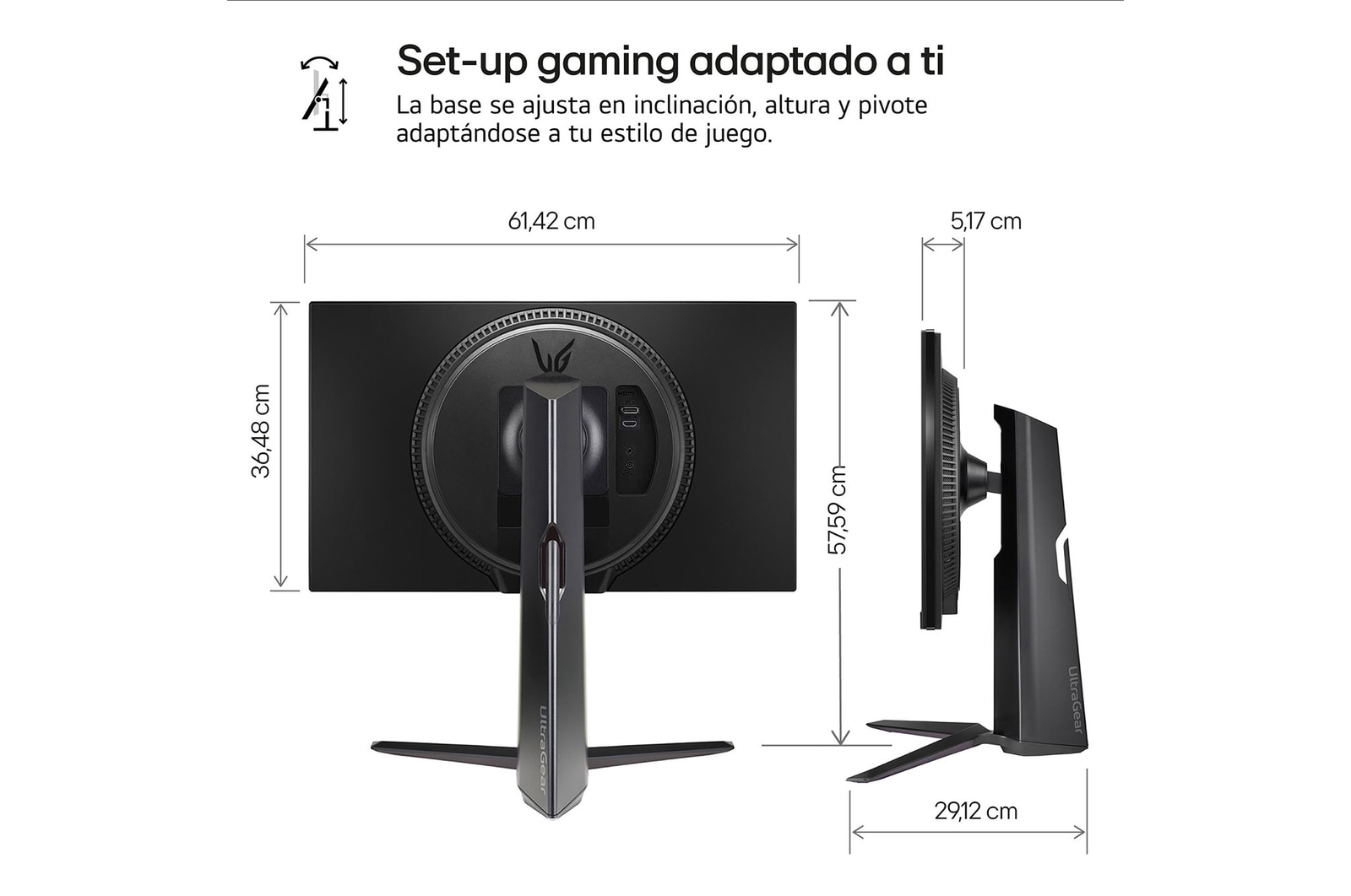 LG  Monitor gaming UltraGear™ FHD 180Hz de 27 pulgadas | 1ms (GtG), HDR10, FreeSync™, 27GS65F-B