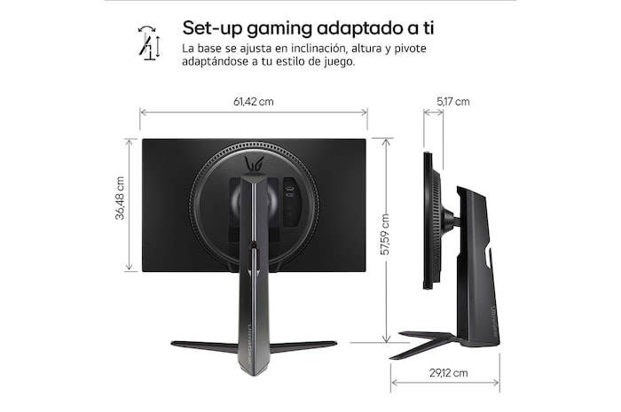 LG  Monitor gaming UltraGear™ FHD 180Hz de 27 pulgadas | 1ms (GtG), HDR10, FreeSync™, 27GS65F-B