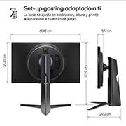 LG  Monitor gaming UltraGear™ FHD 180Hz de 27 pulgadas | 1ms (GtG), HDR10, FreeSync™, 27GS65F-B