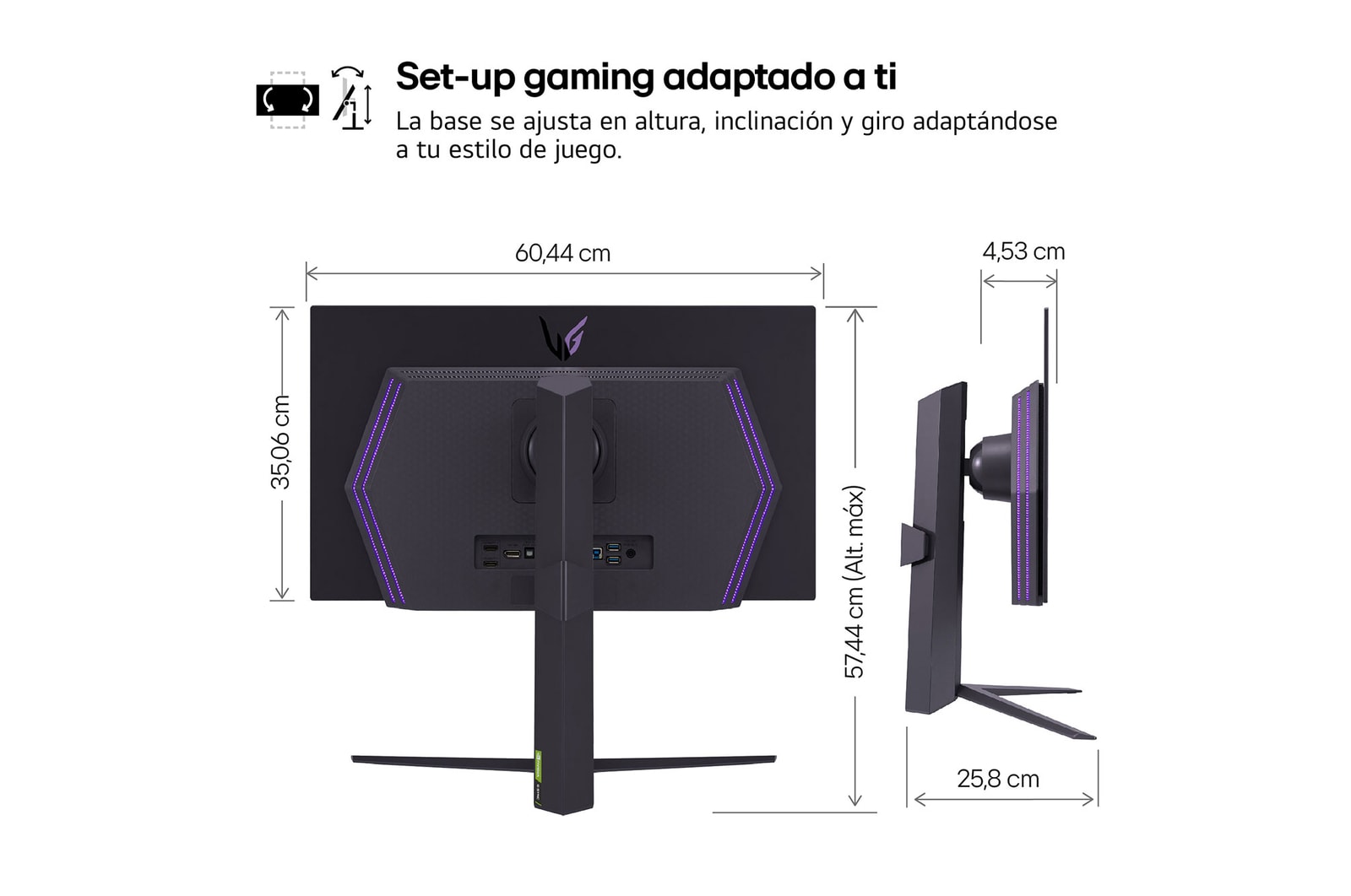 LG UltraGear™ de 27 pulgadas Monitor Gaming OLED QHD de 240Hz | 0.03ms de tiempo de respuesta, Compatible con G-SYNC®, FreeSync™ Premium Pro, 27GS95QE-B