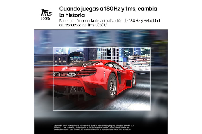 LG Monitor LG UltraGear 32'' , QHD, 180 Hz, 1ms, 32GS60QC-B