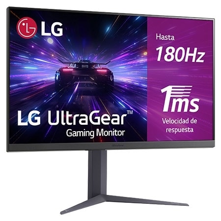 Vista frontal de Outlet Monitor Gaming LG UltraGear, 32", IPS, QHD (2560X1440), 180Hz, 1 ms 32GS75Q-B.OUTLET