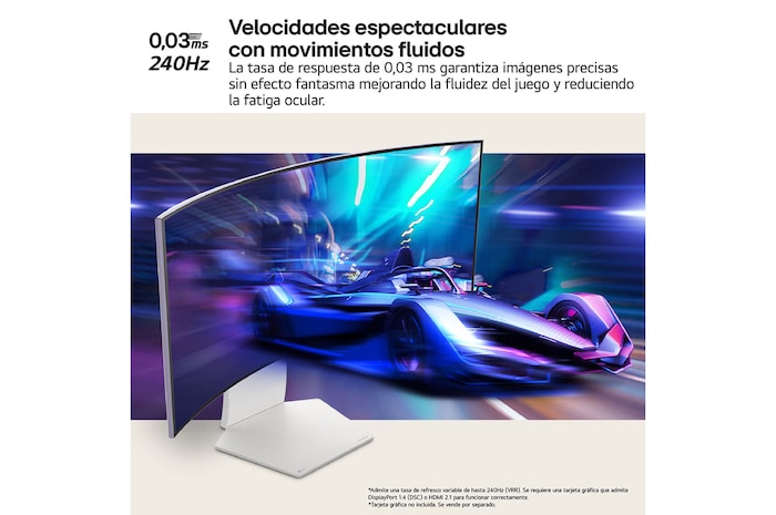 Velocidades espectaculares con movimientos fluidos