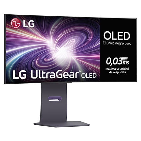 Vista frontal de Outlet LG UltraGear™ de 39 pulgadas Monitor Gaming Curvo OLED WQHD de 240Hz | 0.03ms tiempo de respuesta, Compatible con G-SYNC®, FreeSync™ Premium Pro 39GS95QE-B.OUTLET